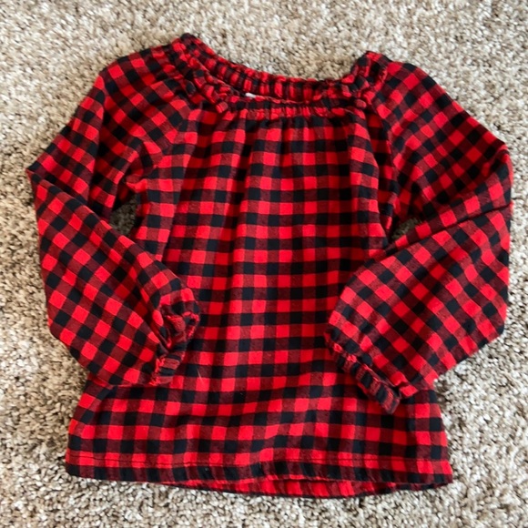 Carter's Other - Carter’s Girls Buffalo Plaid long Sleeve Shirt